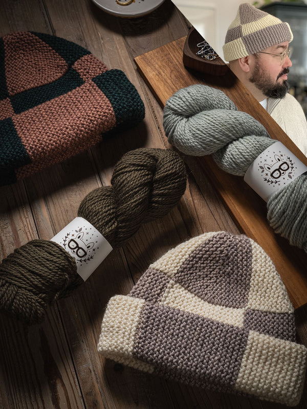 Beginner Knit Kit, Beanie Knitting Kit, Hat Knitting Kit, Beanie Knit Hat,  Hand Dyed Yarn, Grey -  Canada